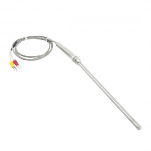 5mm x 150mm K Type Temperature Control Earth Thermocouple Probe Cable 1M