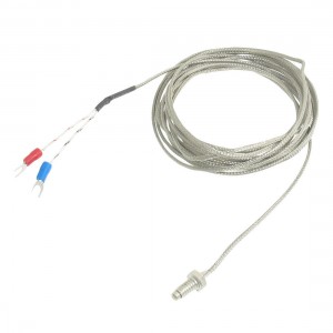 Metal Shield K Type Thermocouple Temperature Sensor Probe 0-400C 3.8M 12.5Ft