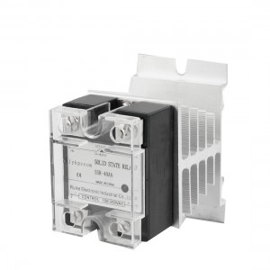 AC to AC Solid State Relay SSR 40A AC 150-350V/24-480V SSR-40AA + Heat Sin