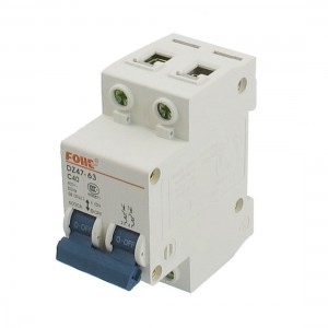 AC 400V 40A 2-Pole Overload Protection MCB Mini Circuit Breaker