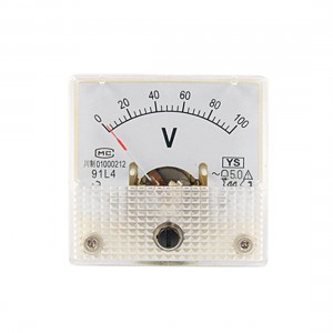 Square AC 0-100V Analog Volt Panel Meter Mini Voltmeter