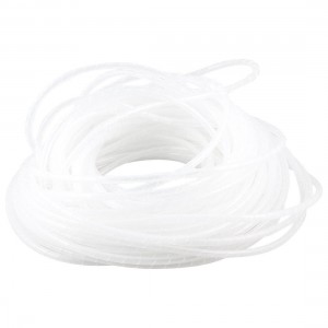 4mm Diameter 25M Length Flexible Clear White Plastic Spiral Hose