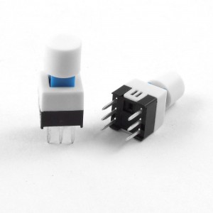 10 Pcs 7 x 7mm x 15mm Momentary Tact Tactile Push Button Switch Non Lock w Cap