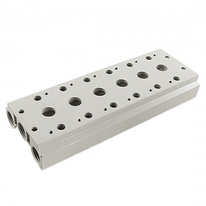 Rectangle 6 Stations Manifold Base for Solenoid Valve VKTKN