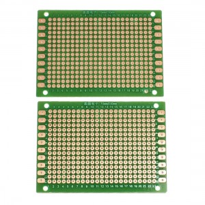2 Pcs Universal Single Side PCB Board Stripboard 70x50mm Green