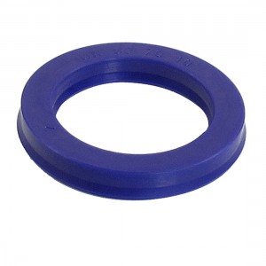 Blue PU 50mm x 70mm x 10mm Double Lip Sealing Cushion Dust Seal Ring