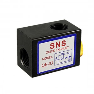 One Way Flow G3/8" Pipe Pneumatic Exhaust Valve QE-03 Rduzw