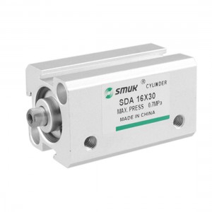 Pneumatic 16mm Bore 30mm Stroke SDA Series Air Cylinder