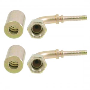 2 x Hex Bushing 1/4" PT Female Threaded L Style Cone Flared Oil Pipe Fittings