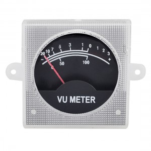 500uA 700 Ohm Square Full Scale VU Header SoundBox Meter -20 - +3dB