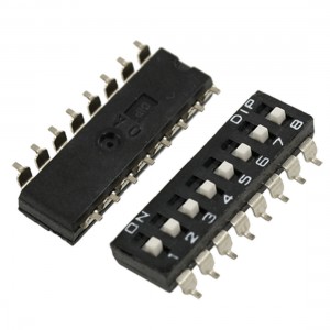 5 Pcs 2.54mm Pitch 8 Positions 16 Pin SMD SMT DIP Switch