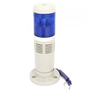 DC 12V Blue Industry Signal Tower Alarm Light Lamp Bulb Buzzer 90dB