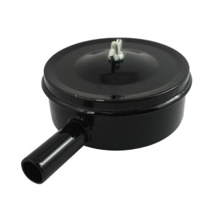 Black Metal 20mm Threaded Exhaust Filter Muffler for Air Compressor