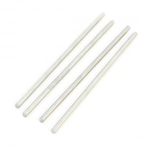 4Pcs 2mm Dia DIY Model Stainless Steel Circular Round Rod Bar 2.4" Long