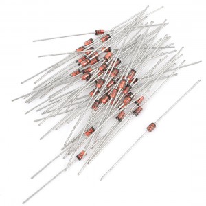 55Pcs 1N4732 4.7V 1W Glass Sealed Case Axial Leads Zener Diodes