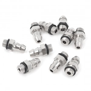 10 Pcs M5 Male Thread to 6mm Pneumatic Tube Hose Mini Barb Fittings