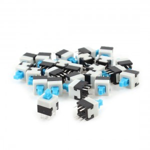 25Pcs 6 Pin 8.5mmx8.5mm Self-locking DPDT Mini Computer Reset Push Button Switch