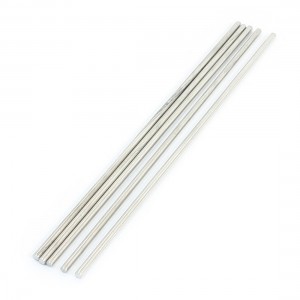 5Pcs Metal Milling Welding Working Stainless Steel Round Rods 140 x 2.5mm