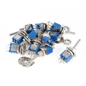 10pcs AC 125V 3A SPDT 2 Position ON-ON Power Control Toggle Switch SMTS-102