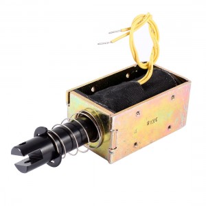 DC 24V 0.8A 5.1N Force 20mm Stroke Pull Type Open Frame Solenoid Electromagnet