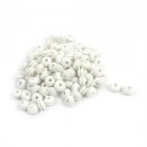 100Pcs 3mm x 7mm White Rubber Cable Wire Grommet Gasket Ring for RC Plane