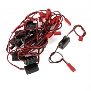RC Model On Off Battery Switch Male to Female JST Plug Connector Wire 36cm 10Pcs