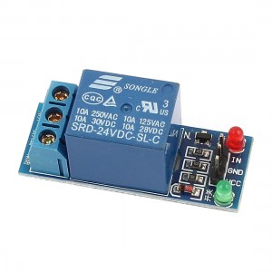 DC 24V 1 Channel High Level Trigger PLC Board Relay Module for Arduino