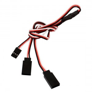 50mm Long Model Aircraft Steering Gear Y Type Servo Extension Cord