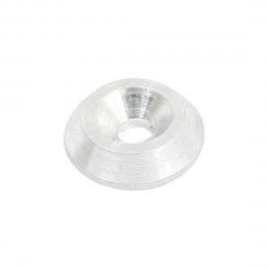 3mm x 12mm x 3mm Silver Tone Aluminium Alloy Countersink RC Washer Spacer
