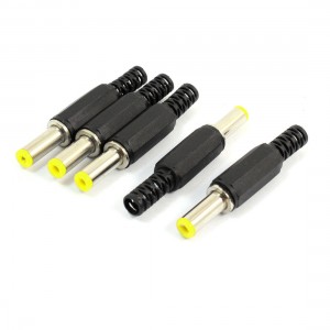 5pcs Plastic Cable Guard 5.5mm x 2.5mm Male DC Power Plug Connector