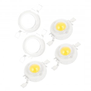 1W Energy Saving Warm White LED Lamp Light Beads Emitter 90-100LM 5pcs