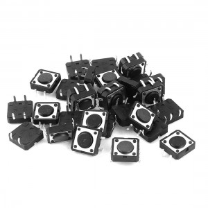30 Pcs 12mmx12mmx4mm 4Pins SMD Momentary Push Button Tact Tactile Micro Switches