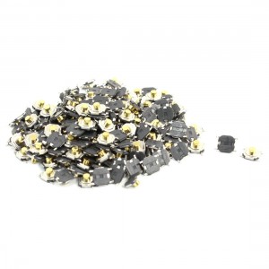 200pcs SMT Momentary Action 4 Pin Terminals Tactile Switches 4x4x2.5mm