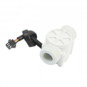 Plastic 1-30L/min 1.2Mpa G3/4 Male Thread Water Flow Rate Sensor Flowmeter