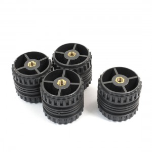 4 Pcs M10 Thread 50 x 50mm Busbar Insulator Connector Supporter Gray