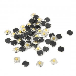 55Pcs Momentary Tact Tactile Push Button Switch 4x4x1.7mm 4-pin SMD