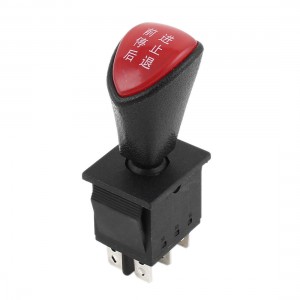 Advance-Stop-Back DPDT 6Pin Latching Slide Switch AC 250V 16A AC 125V 20A Black