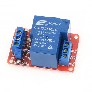 High/Low Level Trigger Optocoupler Relay Module DC12V 30A 1 Channel