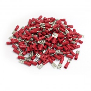 200 Pcs 5 6mm Spade Width Red Pre Insulated Spade Crimp Terminals Connectors