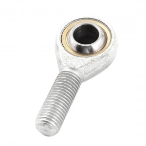 0.205Kg 0.45lb M16 x 2mm Male Thread Metal Radial Type Rod End Bearing