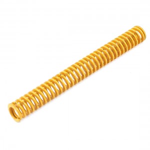 Lighter Load Yellow Spiral Stamping Compression Die Spring 8x70mm