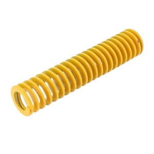22mm x 11mm x 100mm Yellow Chromium Alloy Steel Compression Die Spring