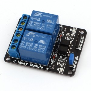 DC 12V 2 Channel Low Level Trigger Optocoupler Driver Relay Module