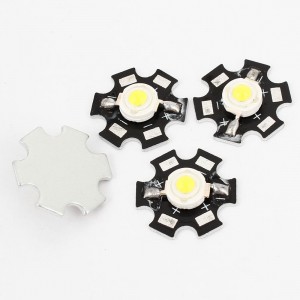 4pcs 3W 6000-6500K White Light LED Lamp Bead Emitter 190-210LM