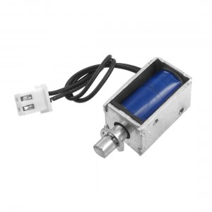 DC 12V 3A 4mm Stroke 100gf Force Pull Type Solenoid Electromagnet
