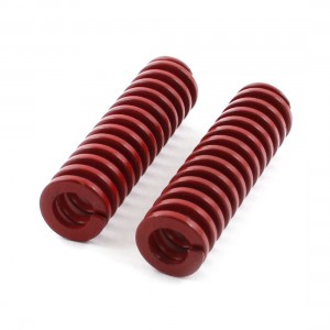 2Pcs Med Load Red Spiral Stamping Compression Die Spring 10x35mm