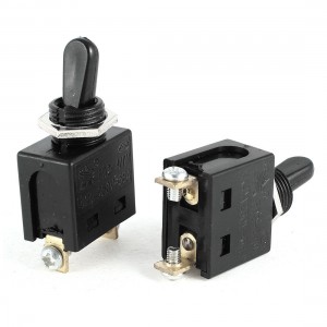 2 Pcs Electric Parts FD2-4/1W AC 250V 4A 5E4 SPST NO on/off Toggle Switch