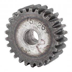 Gray 10mm x 42mm x 15mm Module 1.5 26 Teeth Metal Straight Spur Gear Wheel