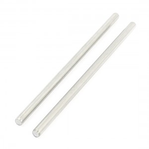 2Pcs 3mm Dia DIY Model Stainless Steel Circular Round Rod Bar 2.8" Long