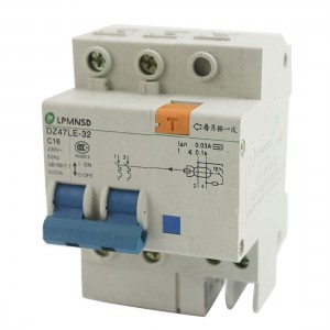 AC 230V 16A 6000A 2Pole Electric Leakage Overload Protection Circuit Breaker